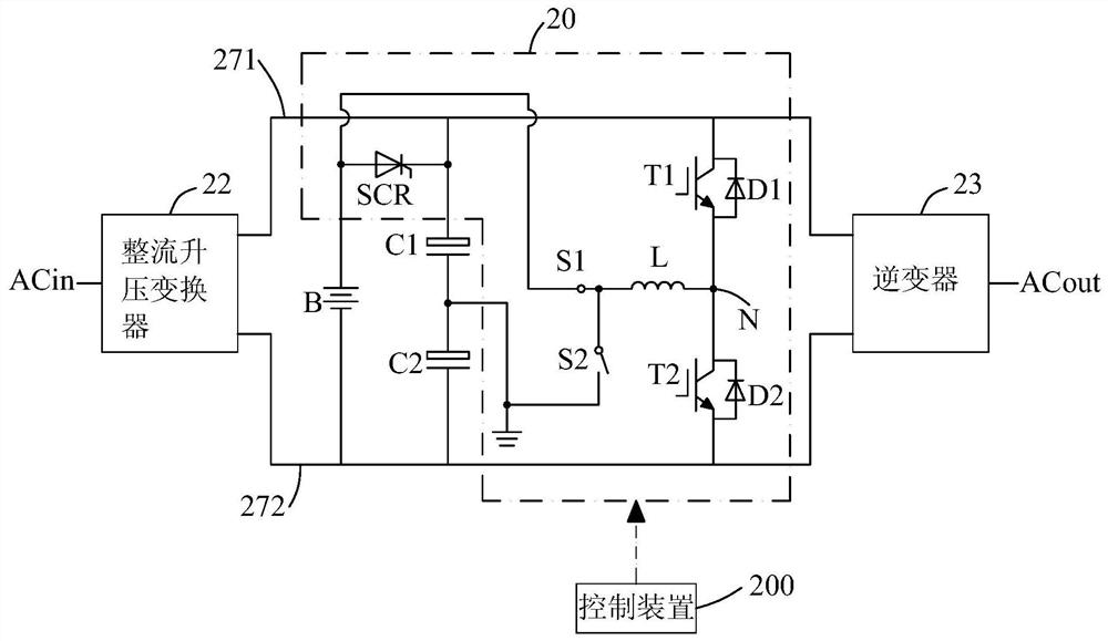 Charge-discharge balance converter for uninterruptible power supply