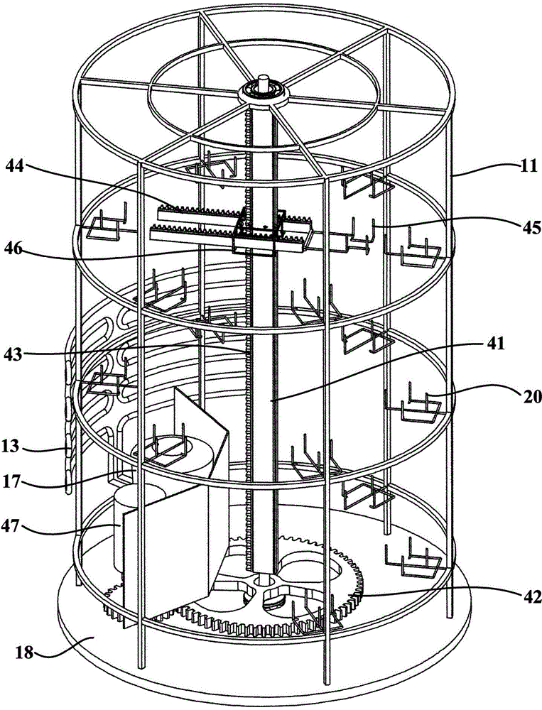Wine cabinet allowing wine bottle to be stored and taken out automatically and control method of wine cabinet