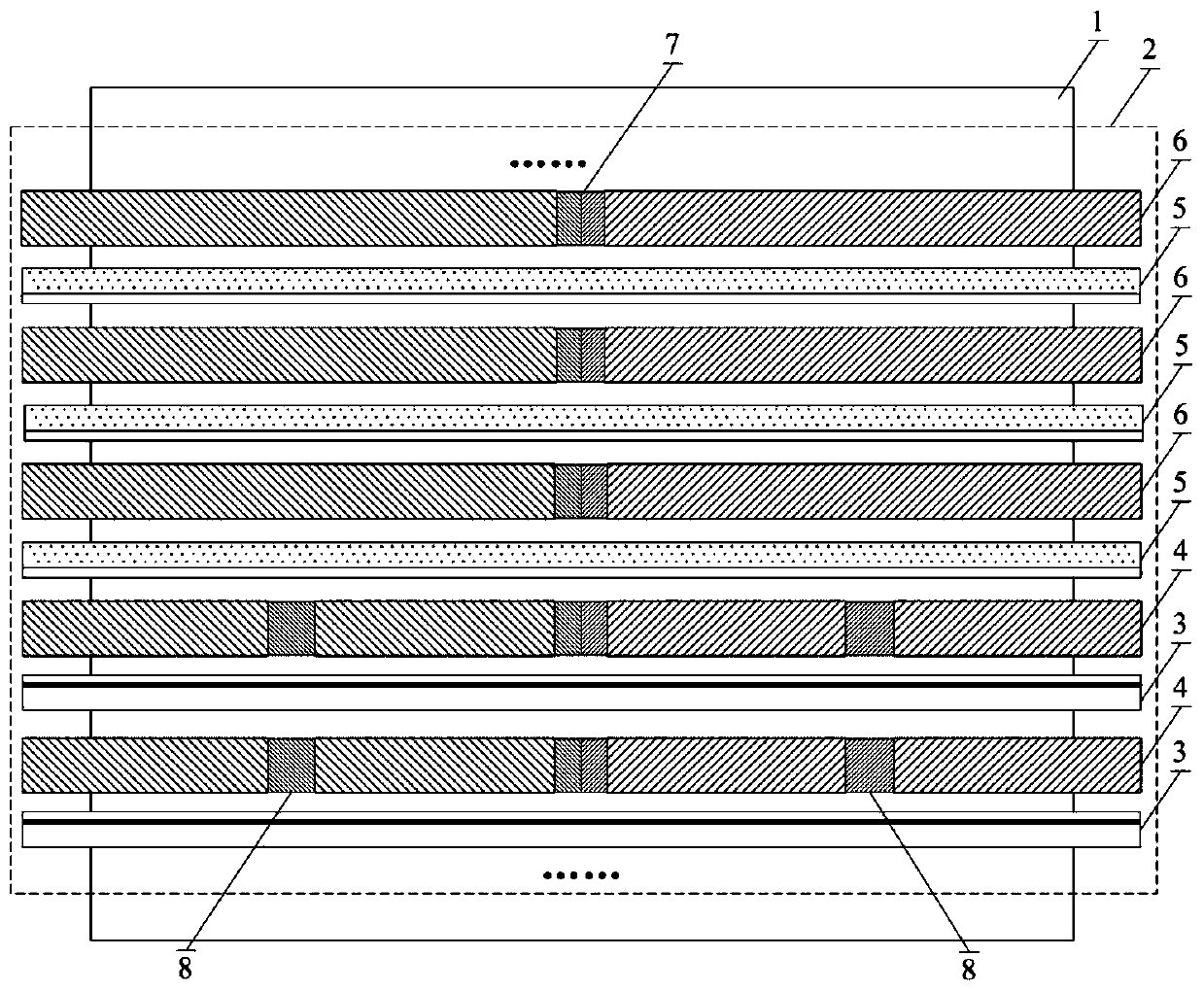 A metal plate and strip roller quenching flow partition control device