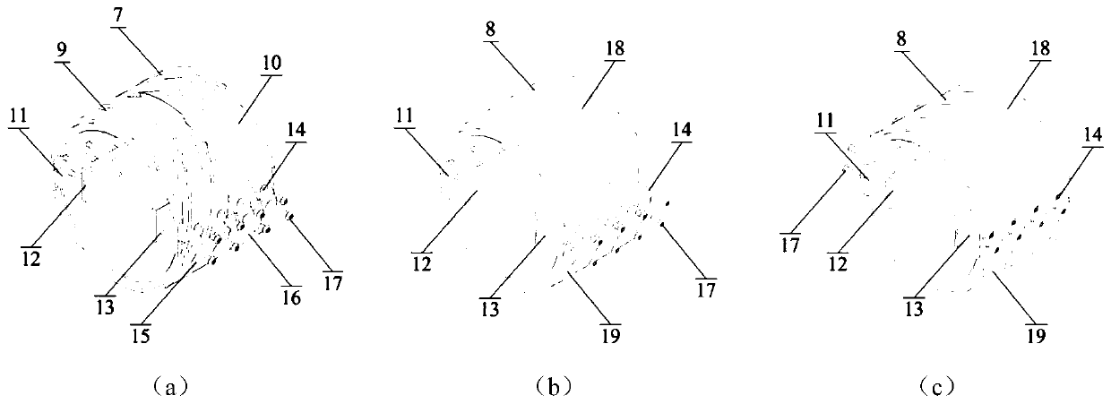 A metal plate and strip roller quenching flow partition control device