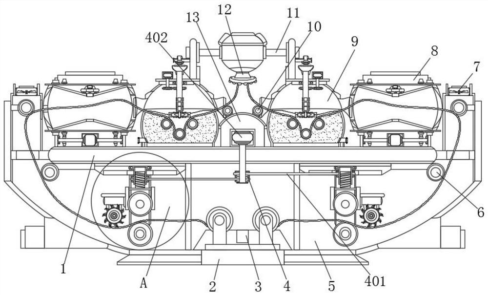 Hollow fiber membrane continuous production forming equipment