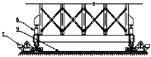 A secondary lining trolley for large-span variable-section tunnels and its construction method