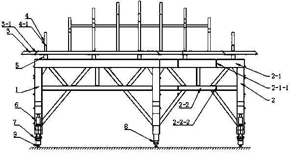 A secondary lining trolley for large-span variable-section tunnels and its construction method