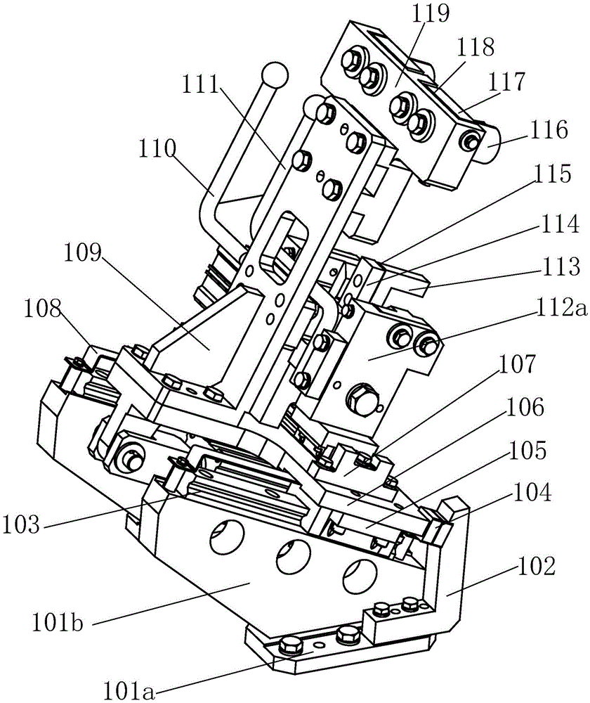 Fixture for mounting bracket assembly under the steering column of an automobile instrument panel crossbeam
