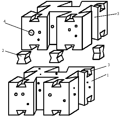 Method for constructing artificial islands with reefs from urban construction waste