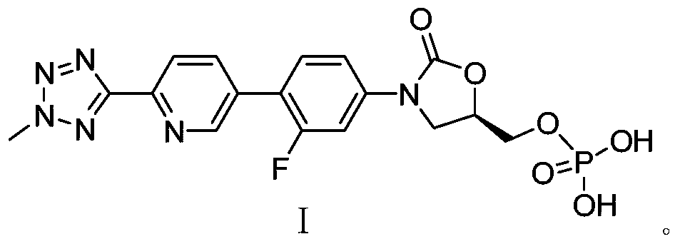 A kind of preparation method of tedizolid phosphate
