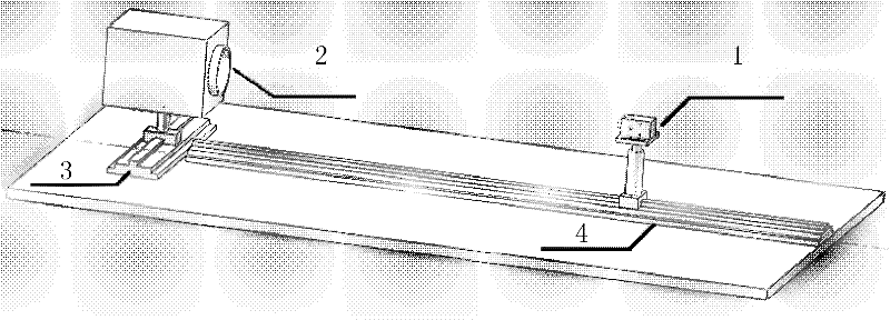 Method for measuring spot size of multi-element infrared ray shaft temperature detector