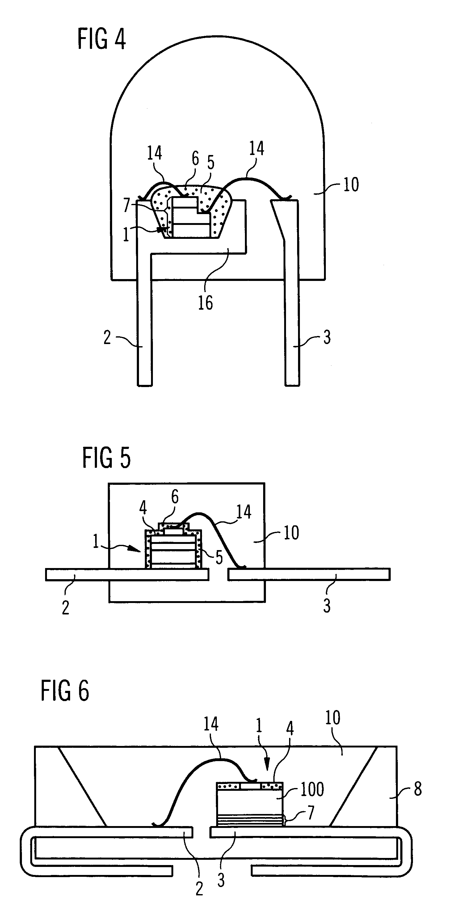 Light emitting diode with wavelength conversion