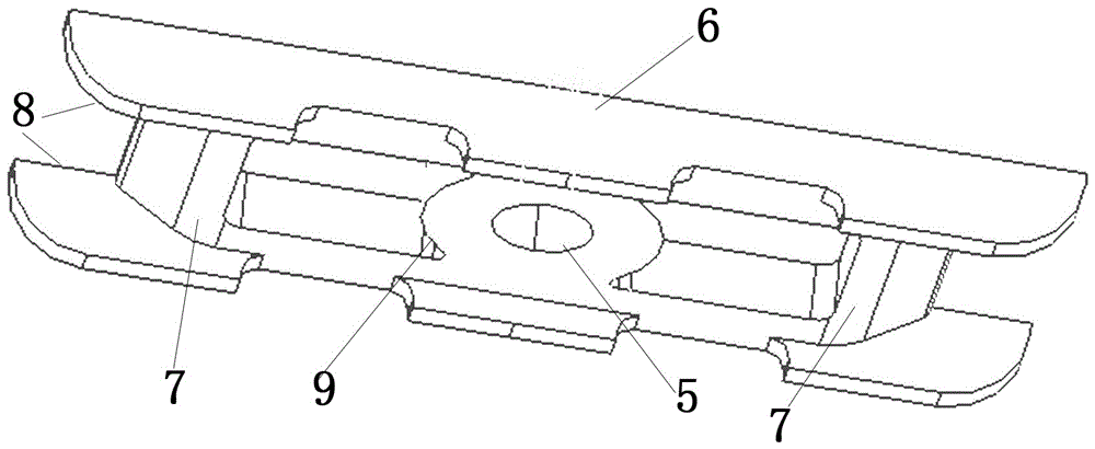 Combination structure of leaf spring clamp for heavy-duty dump truck