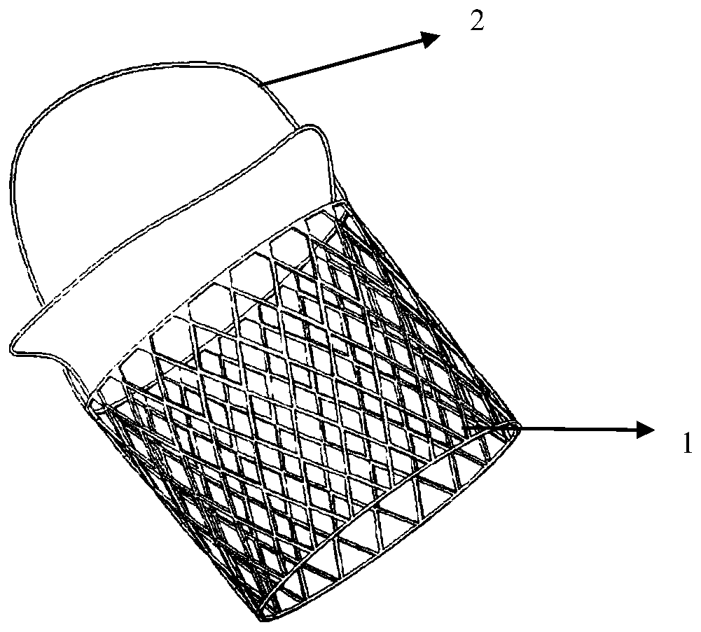 An artificial mitral valve interventional replacement device and its interventional method