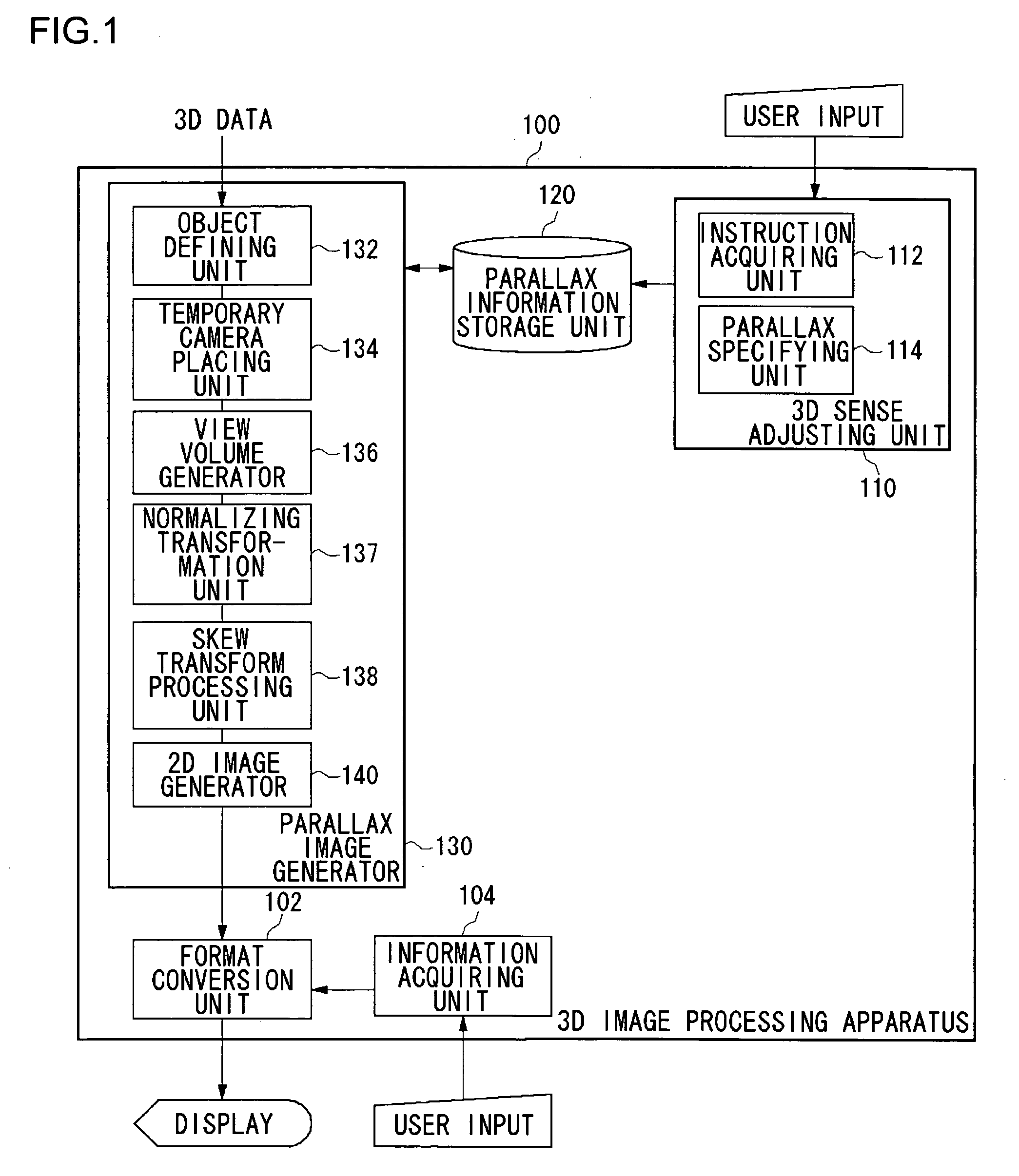 Method and apparatus for processing three-dimensional images