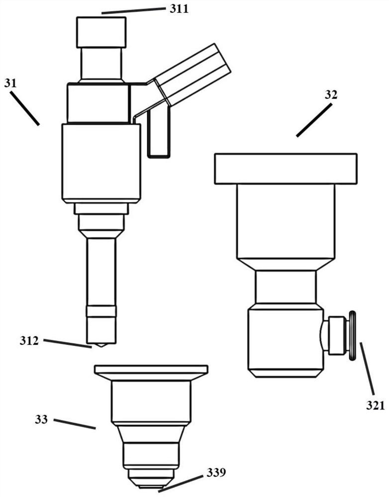 Pre-combustion ignition device, combustion device and engine