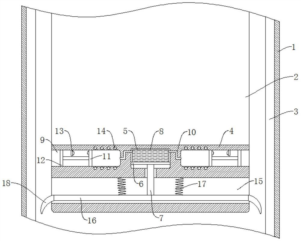 An emergency fall prevention system for building construction elevators