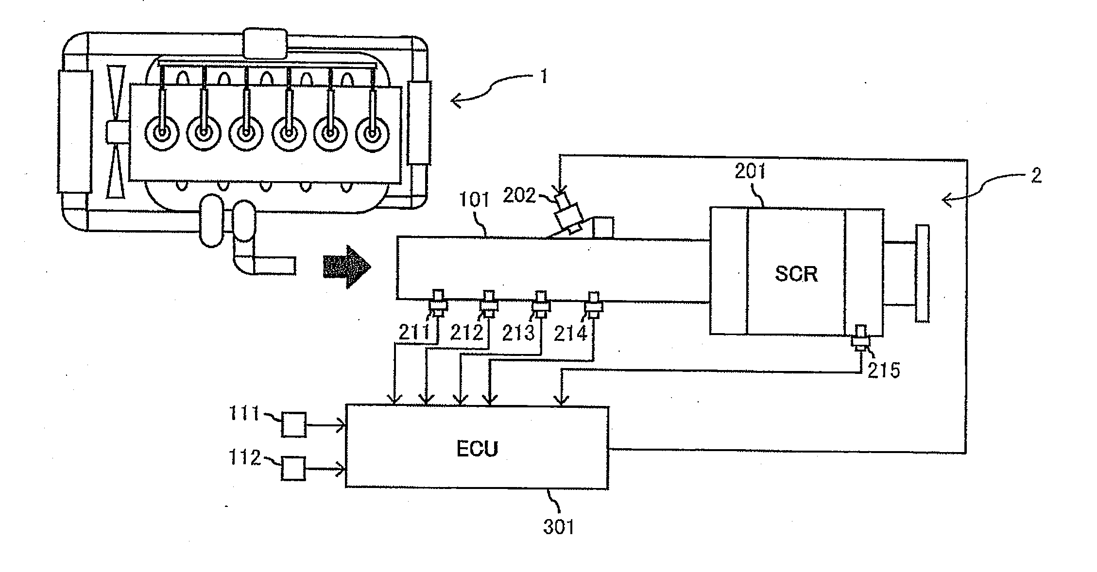 Engine exhaust purification device