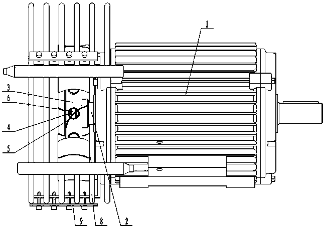 Cooling structure for screw air compressor
