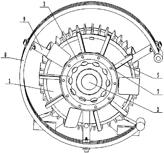 Cooling structure for screw air compressor