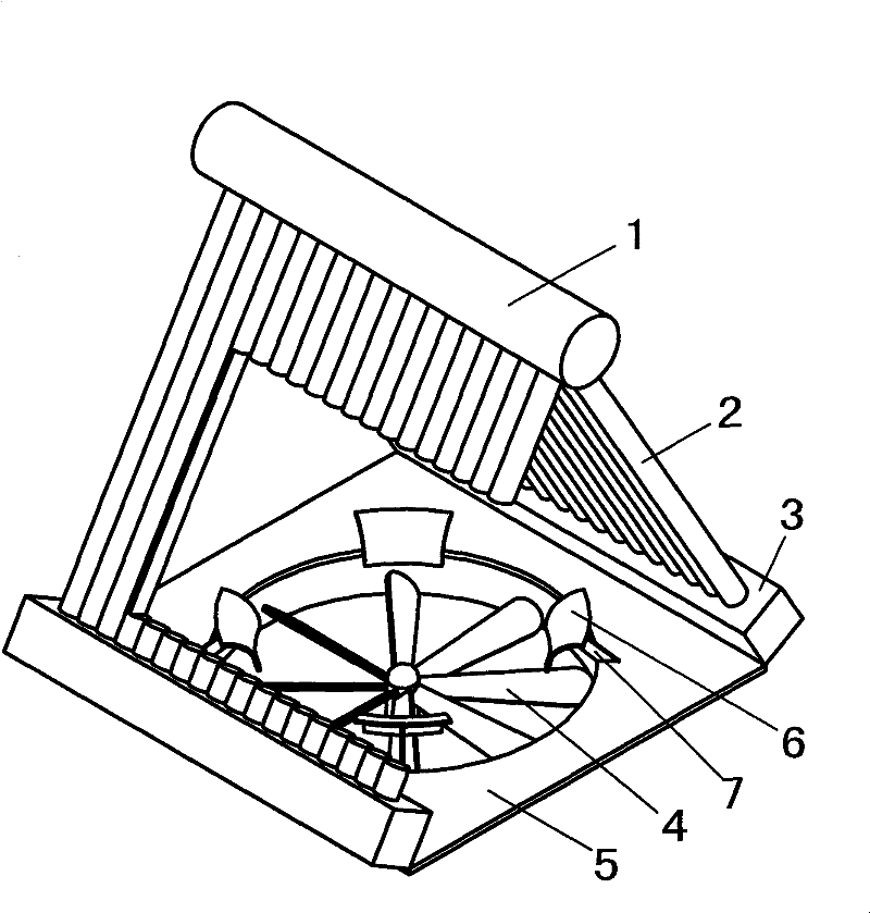 Method for eliminating heat exchanging corner and air condenser thereof