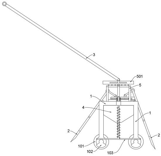 A rock material processing device based on civil engineering