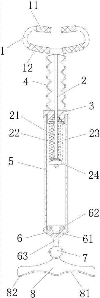 Adjustable spring abdomen exercising device