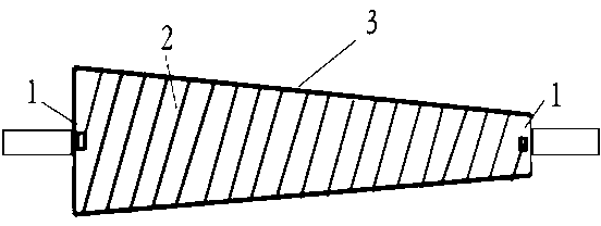 Electrostatic spinning production method of conical corrugated small-caliber artificial blood vessel