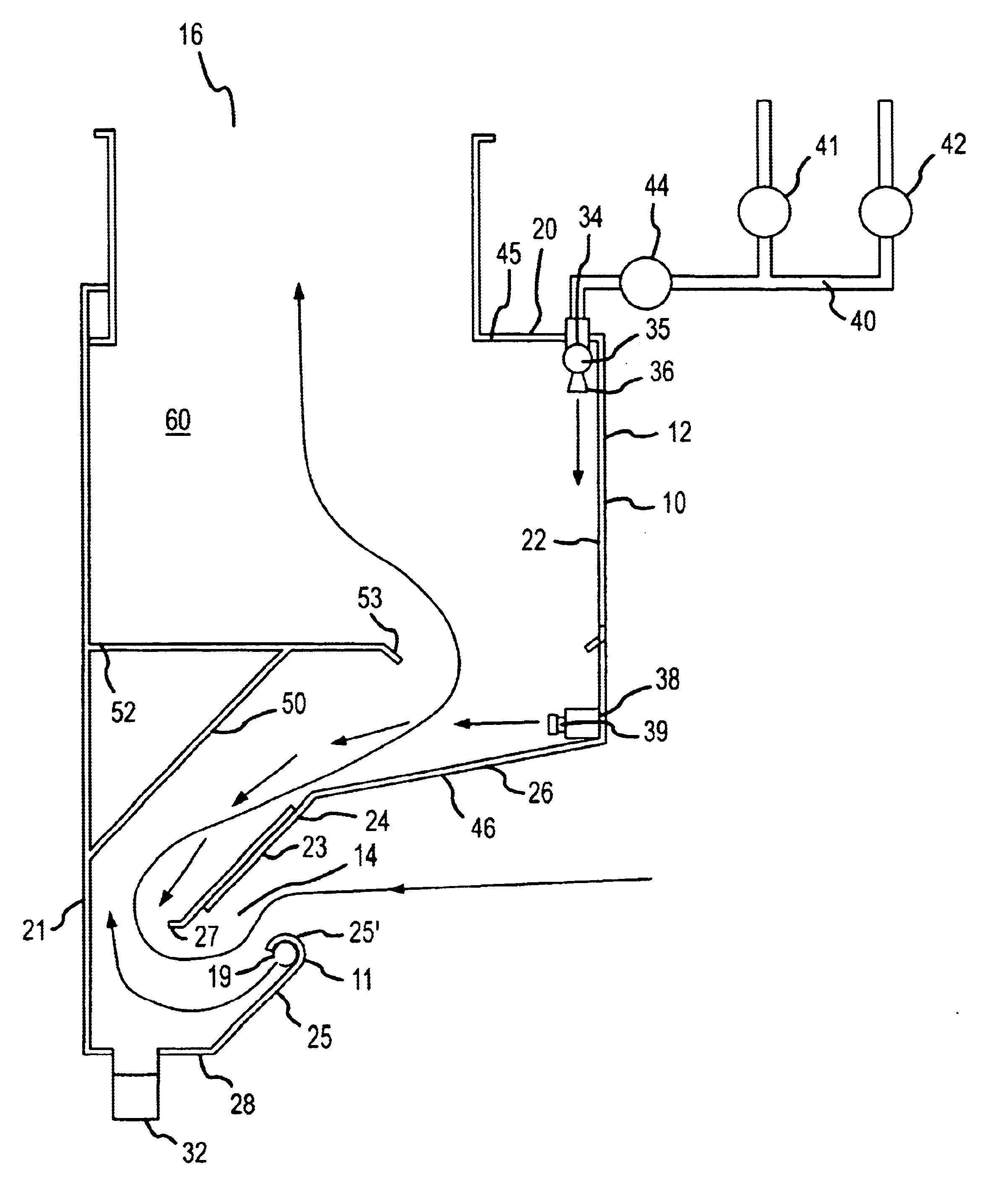 Method and apparatus for removal of grease, smoke and odor from exhaust systems