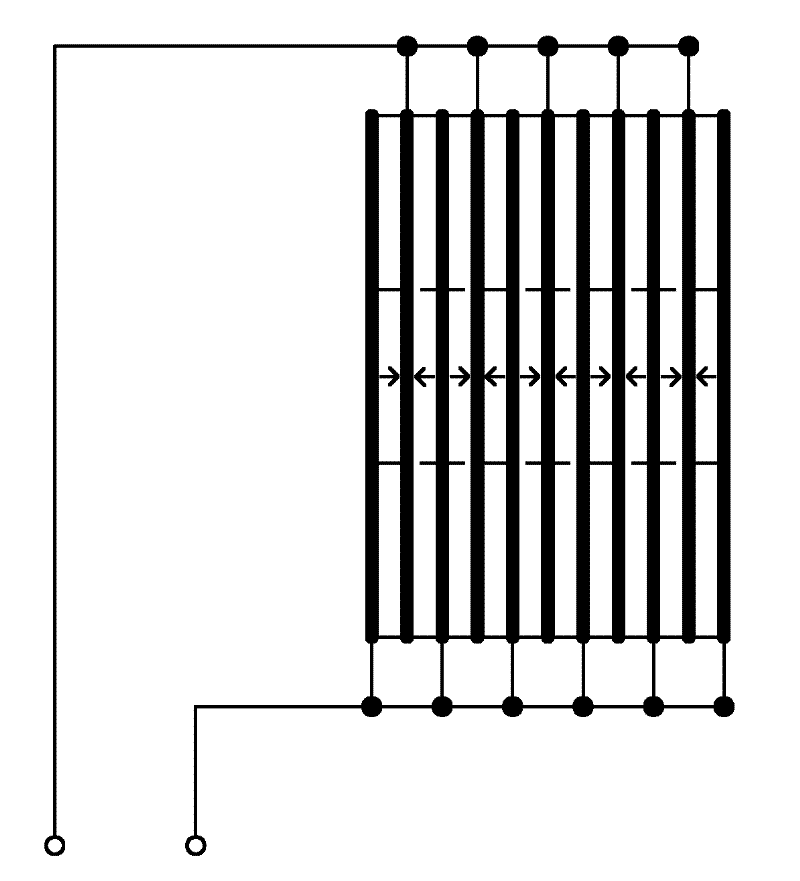 Force-electricity energy converter and array thereof