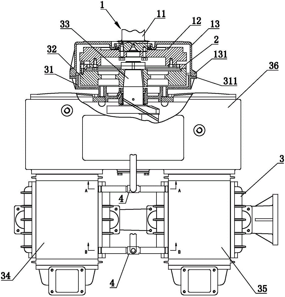 Direct connection air compressor set