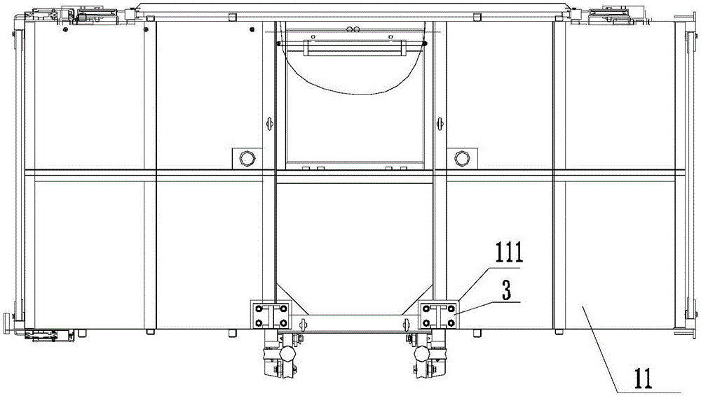 Connecting structure of lift transmission mechanism and cage