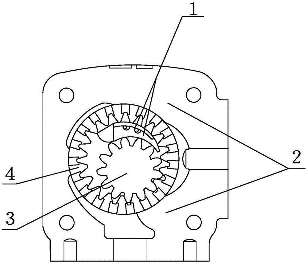 A method for machining an internal gear ring used in an internal gear pump