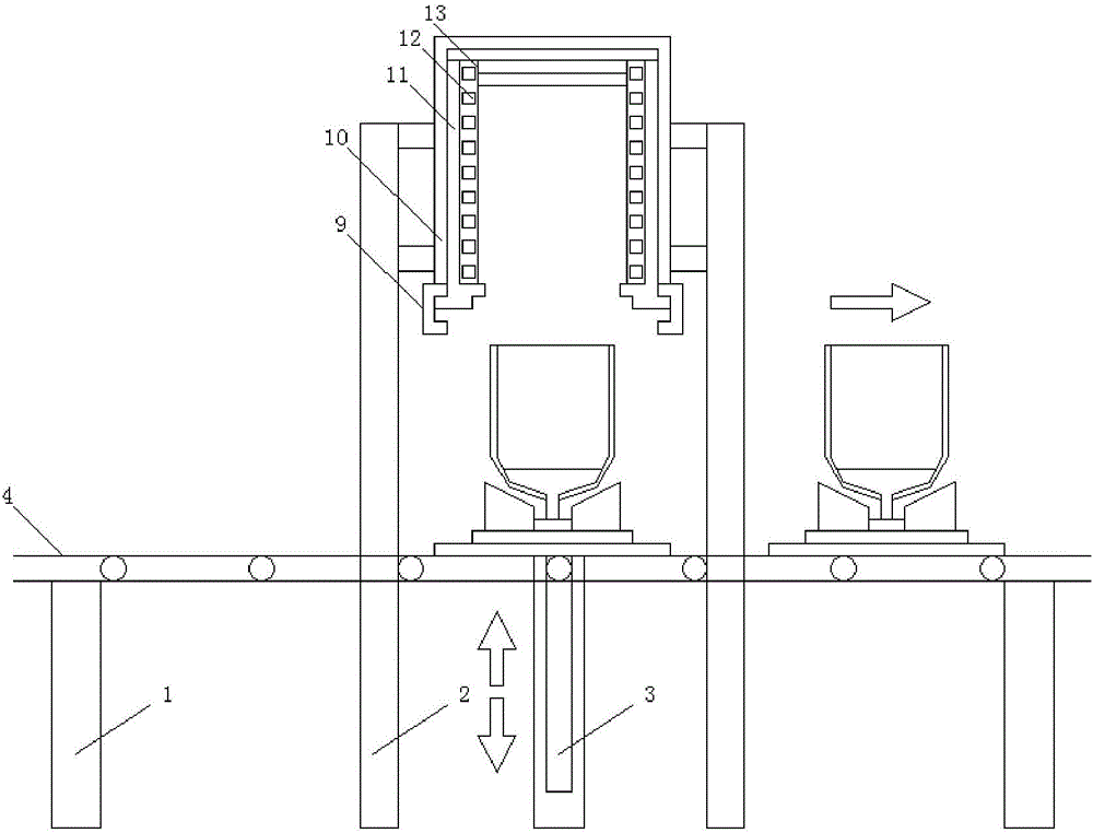 Crystal growing furnace capable of realizing continuous production