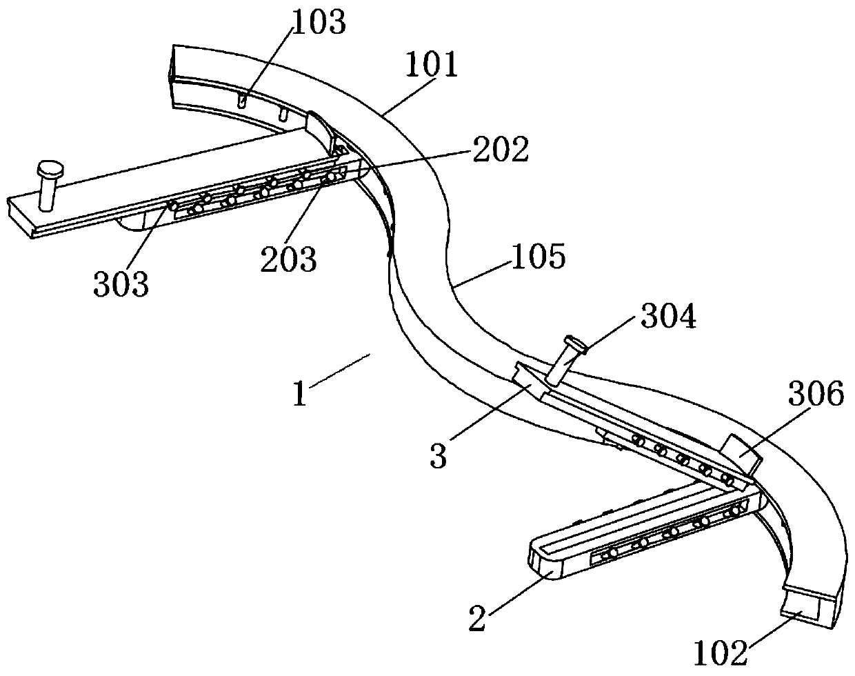 Arm training device for orthopedics department