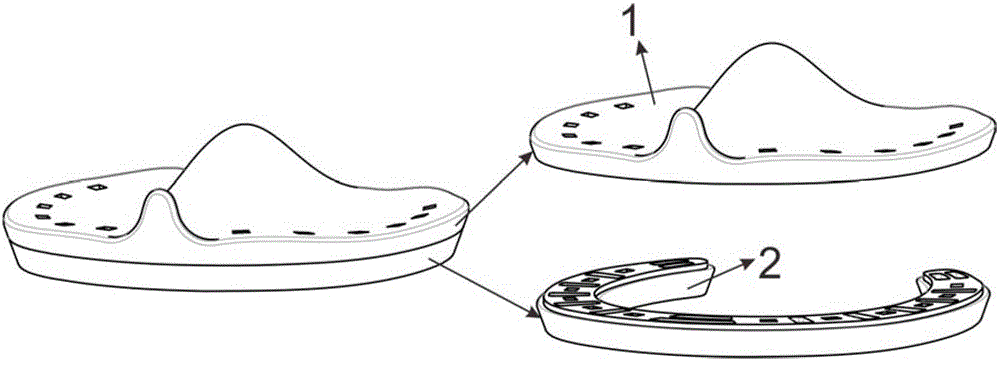 Horseshoe completely laminated with horse's hoof face and manufacturing method therefor