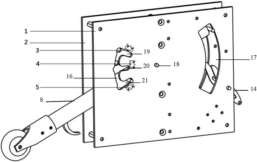 Simulation aircraft undercarriage analogue device