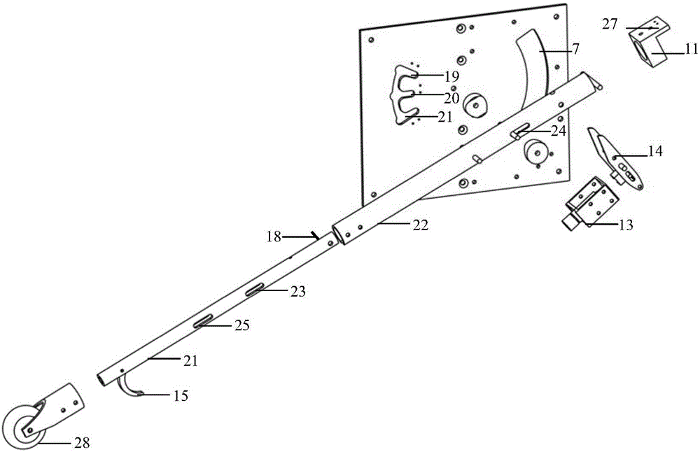 Simulation aircraft undercarriage analogue device