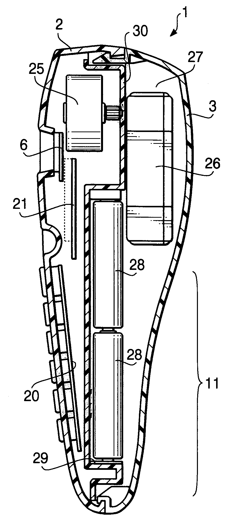 Tape printing device