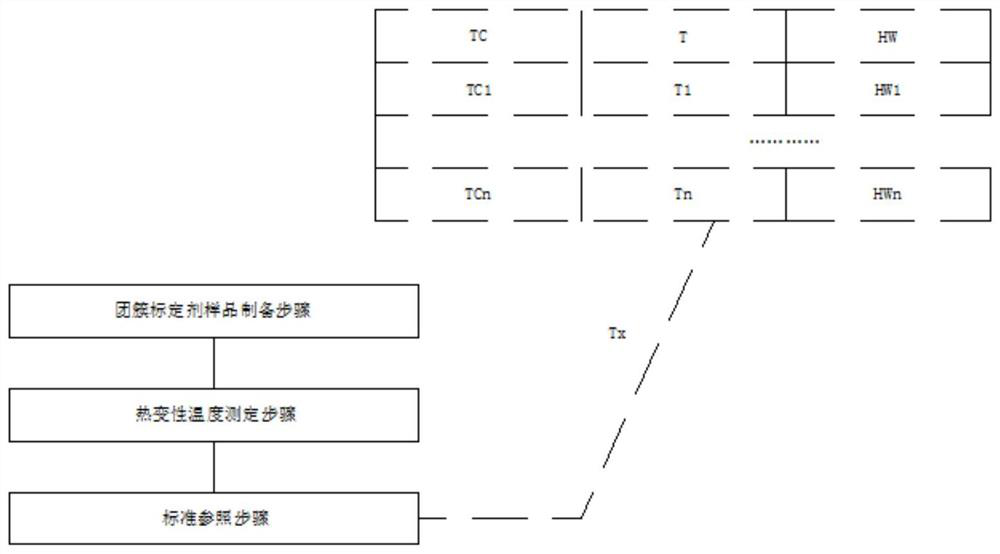 Water molecule cluster size detection method based on organism thermal stability