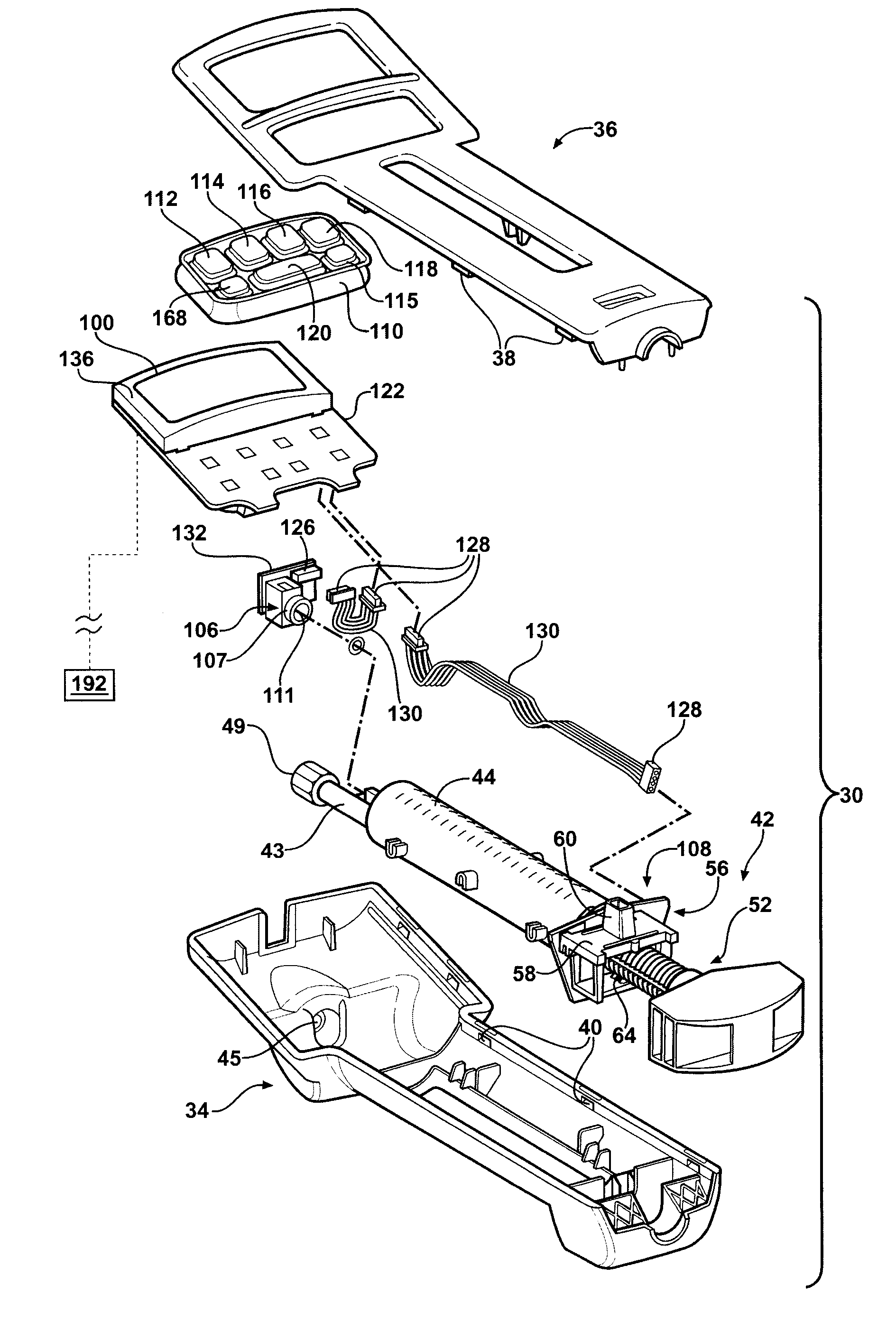 Hand-held fluid delivery device with sensors to determine fluid pressure and volume of fluid delivered to intervertebral discs during discography