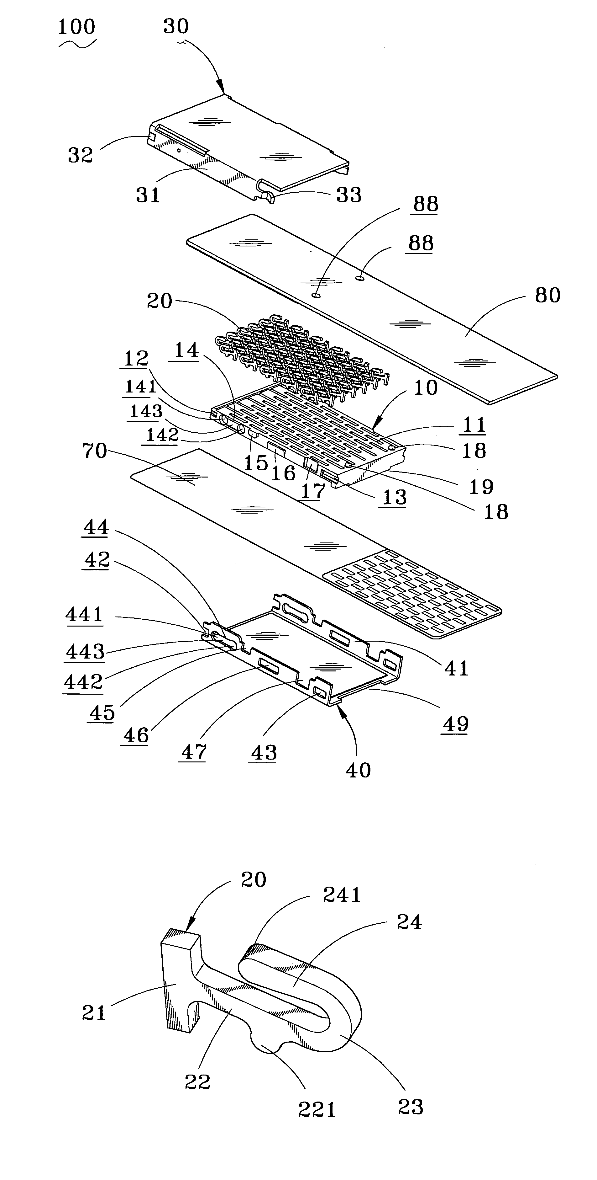 Flexible printed circuit connector