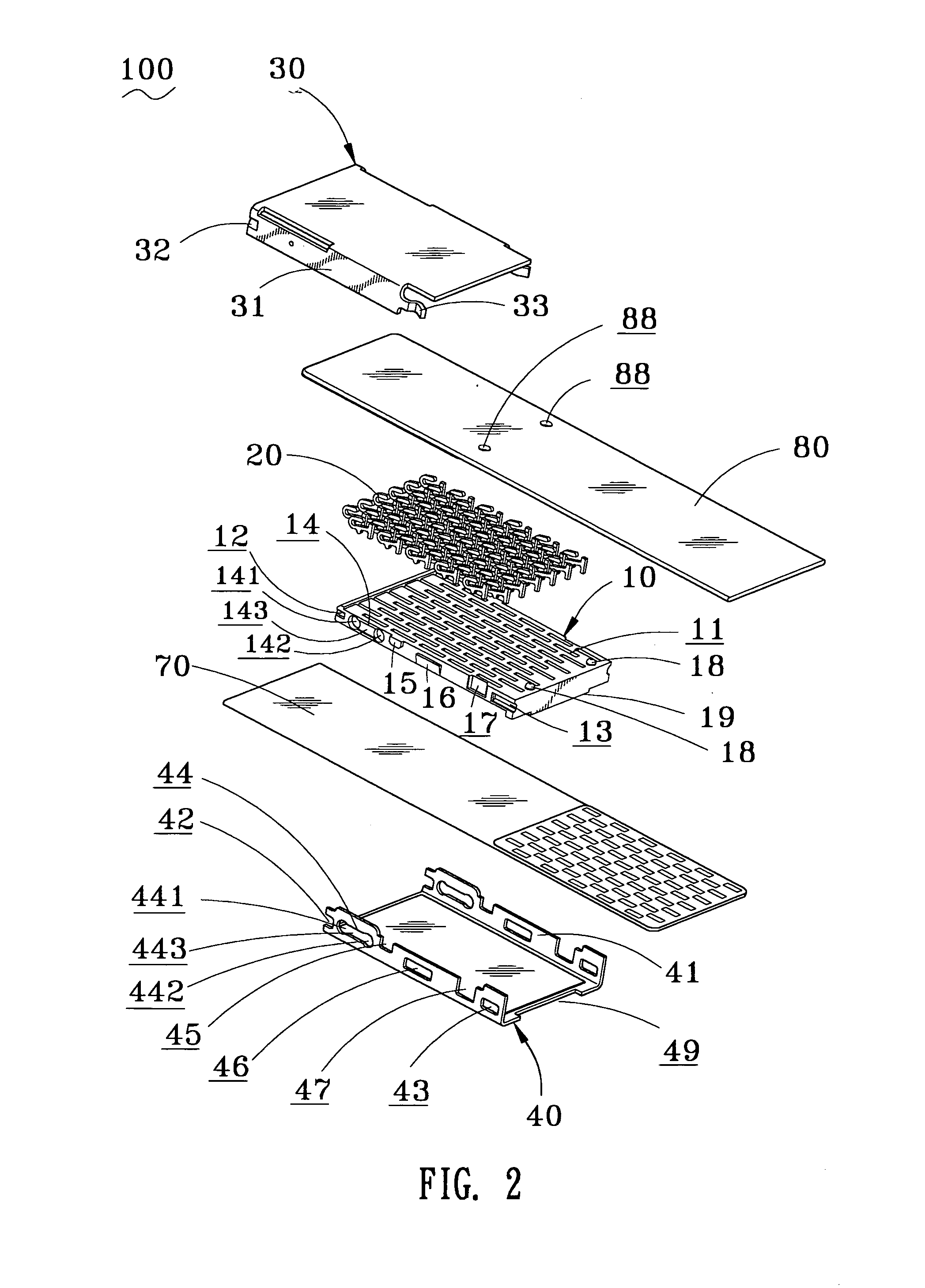 Flexible printed circuit connector