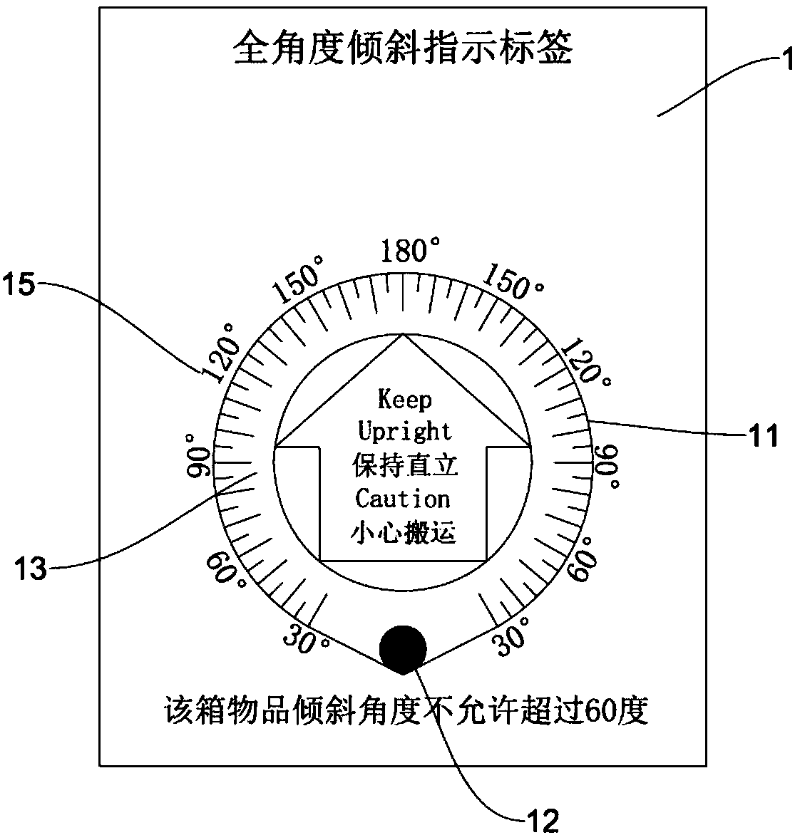 Inclination indicating device