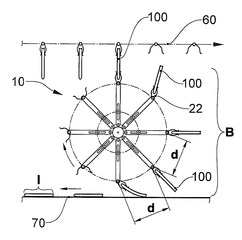 Device and method for processing objects