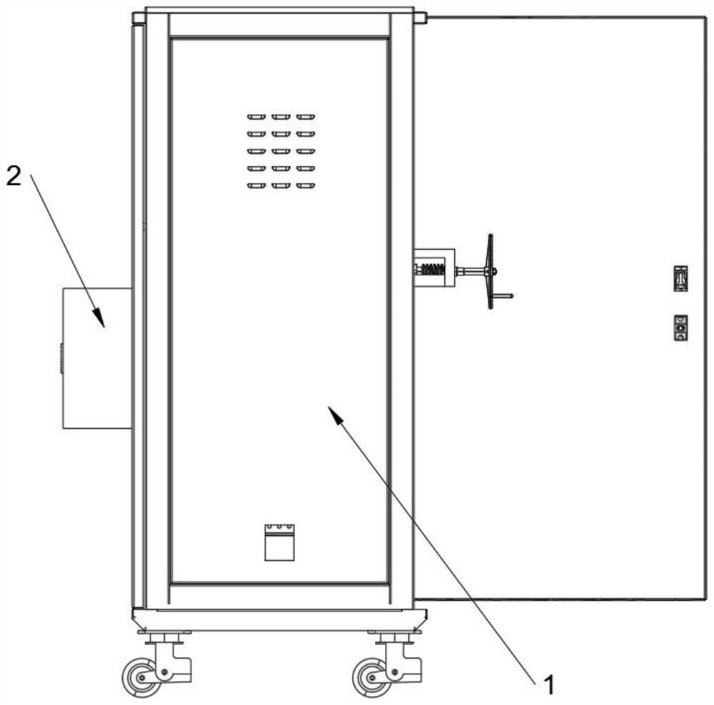 Draw-out type low-voltage cabinet capable of being connected with mobile phone 5G signal