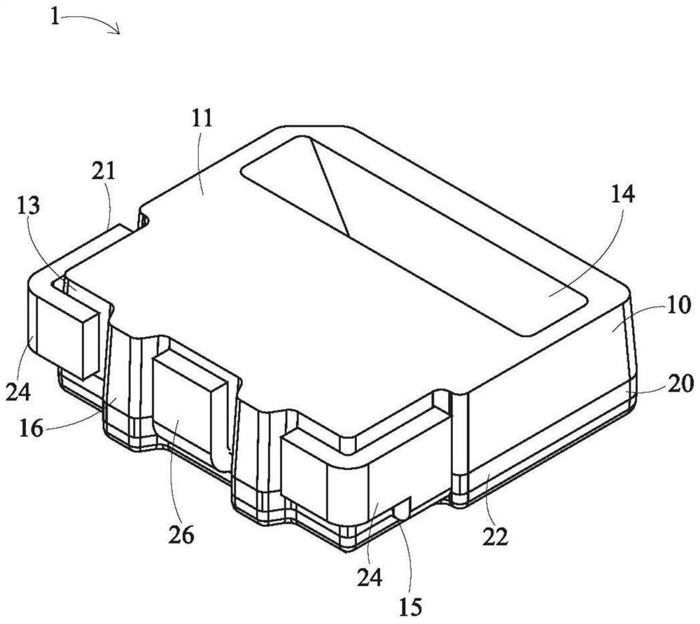 Packaging support structure and light-emitting device comprising packaging support structure