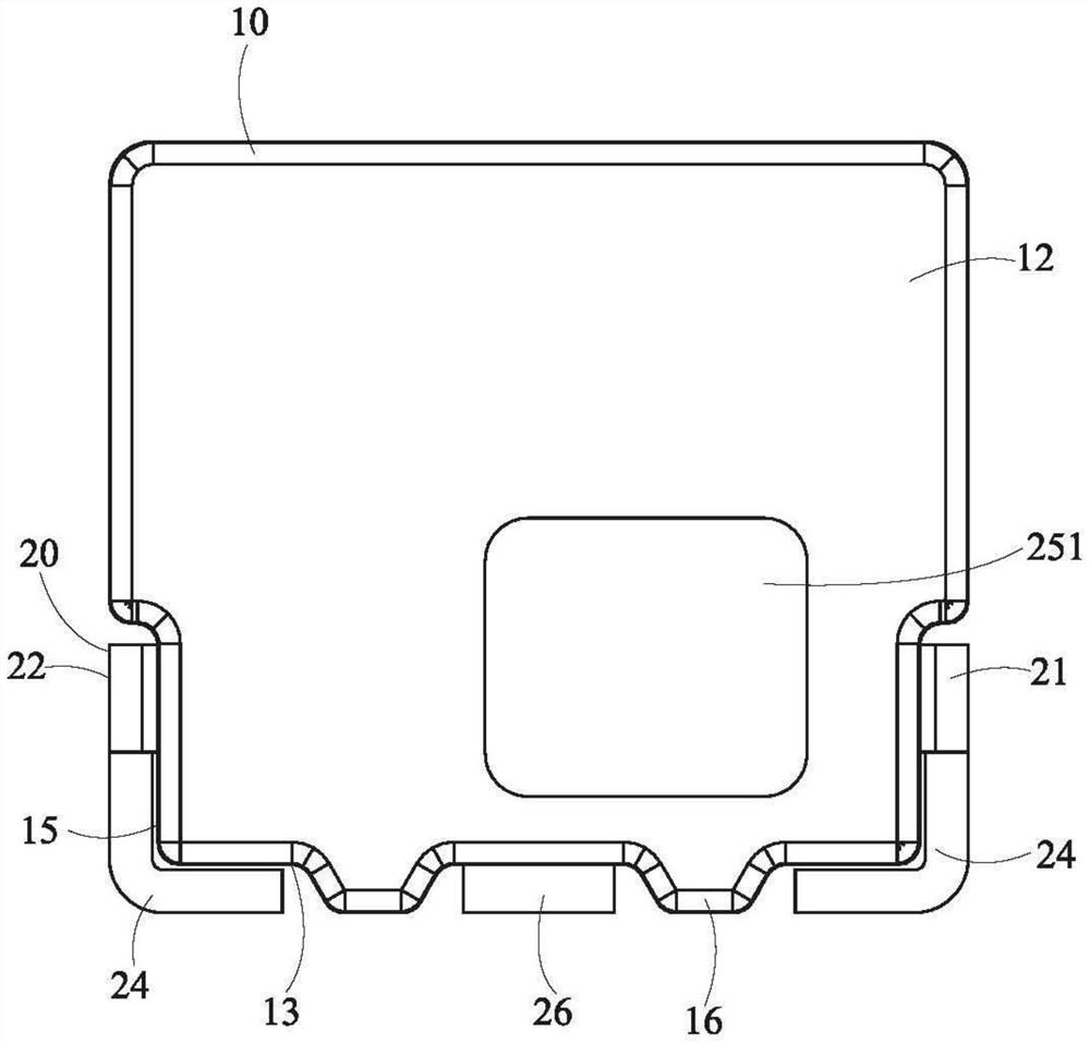 Packaging support structure and light-emitting device comprising packaging support structure