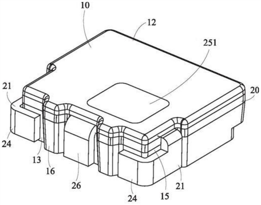 Packaging support structure and light-emitting device comprising packaging support structure