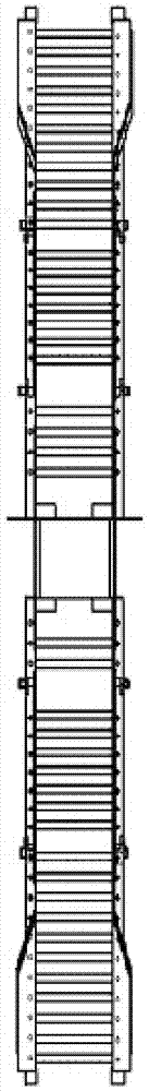 A guiding ladder for an oil storage tank cleaning robot to enter and exit the tank wall manhole