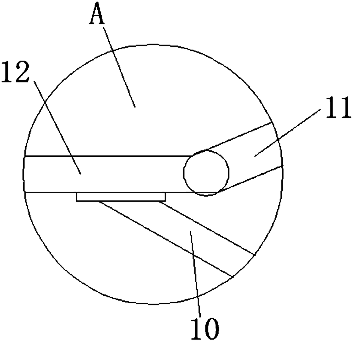 Building waste crushing device