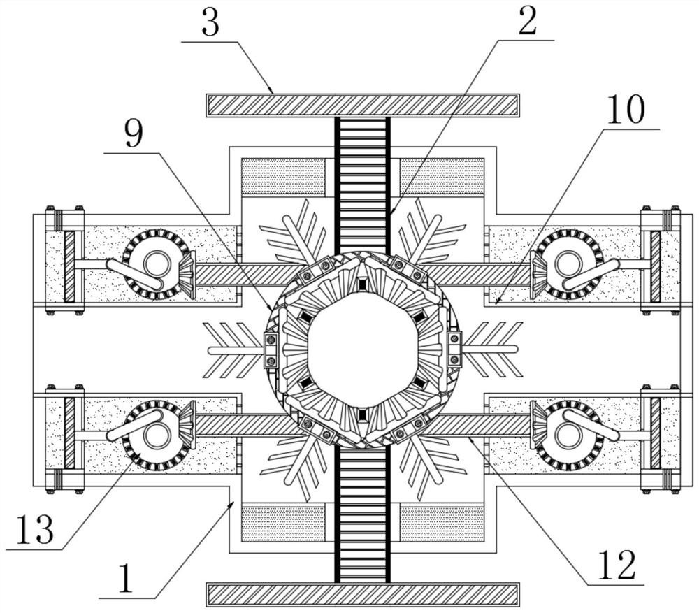 Anti-blocking regulating valve for sewage pipeline of municipal construction site