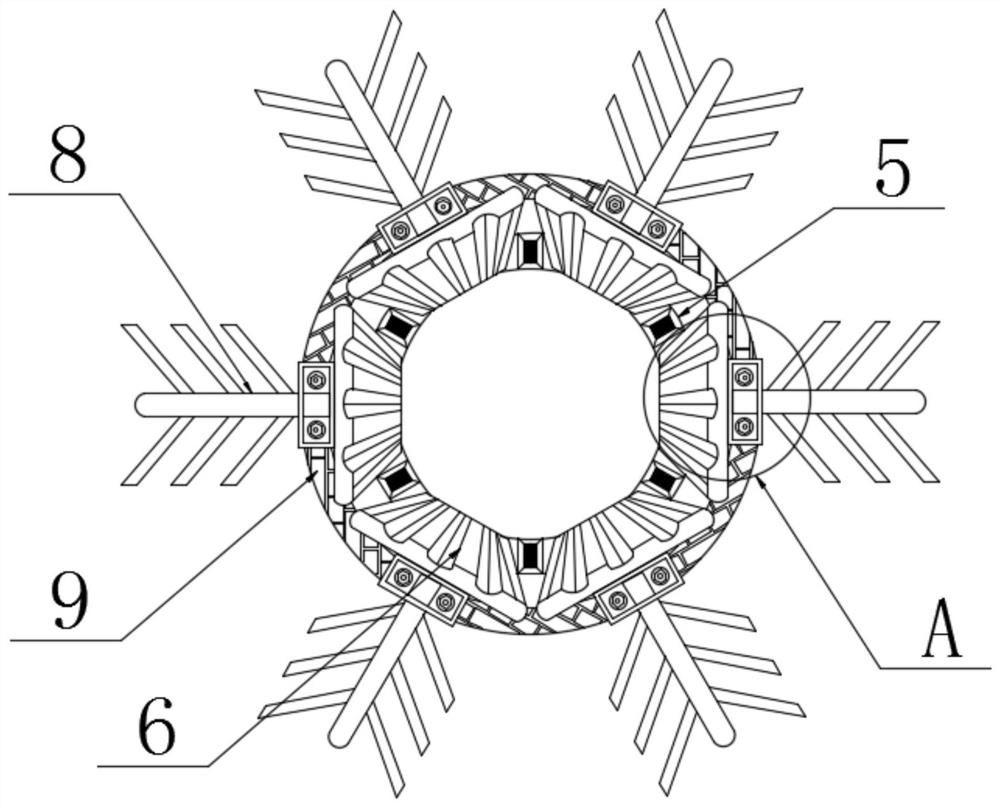 Anti-blocking regulating valve for sewage pipeline of municipal construction site