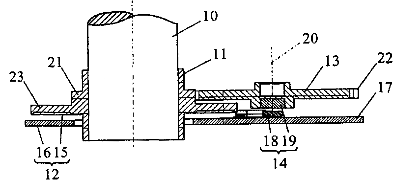 Device to determine the angle of rotation, especially for the steering shaft of a vehicle